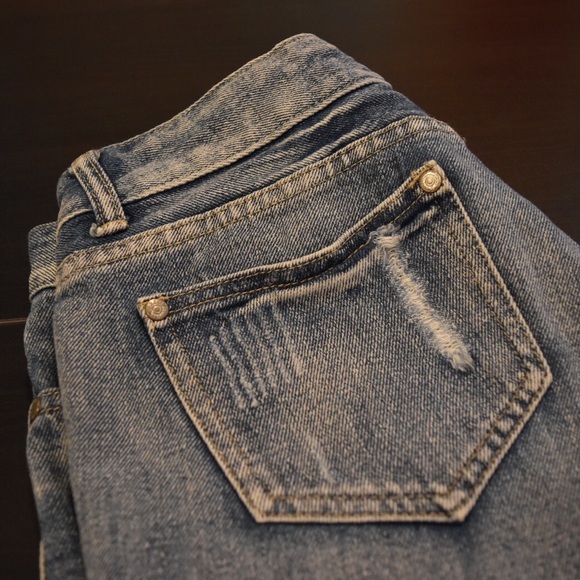 Free Culture Distressed Jean Shorts - Picture 4 of 6